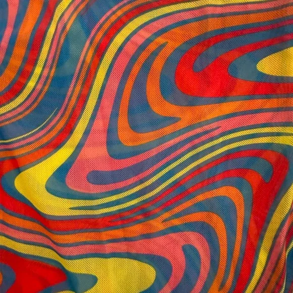 Mesh colorful bodysuit size L - Picture 1 of 2